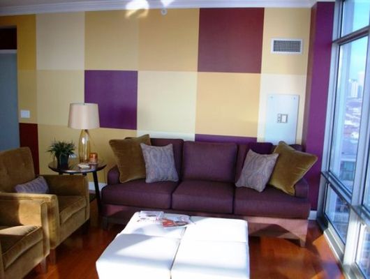 фото гостиной в двух цветах